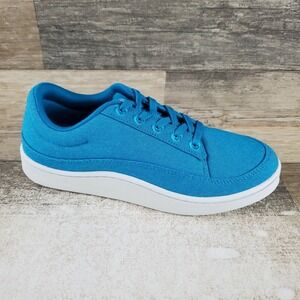 Allbirds CP Canvas Pacers Womens Shoes Sz 8 Blue White Low Top Sneakers
